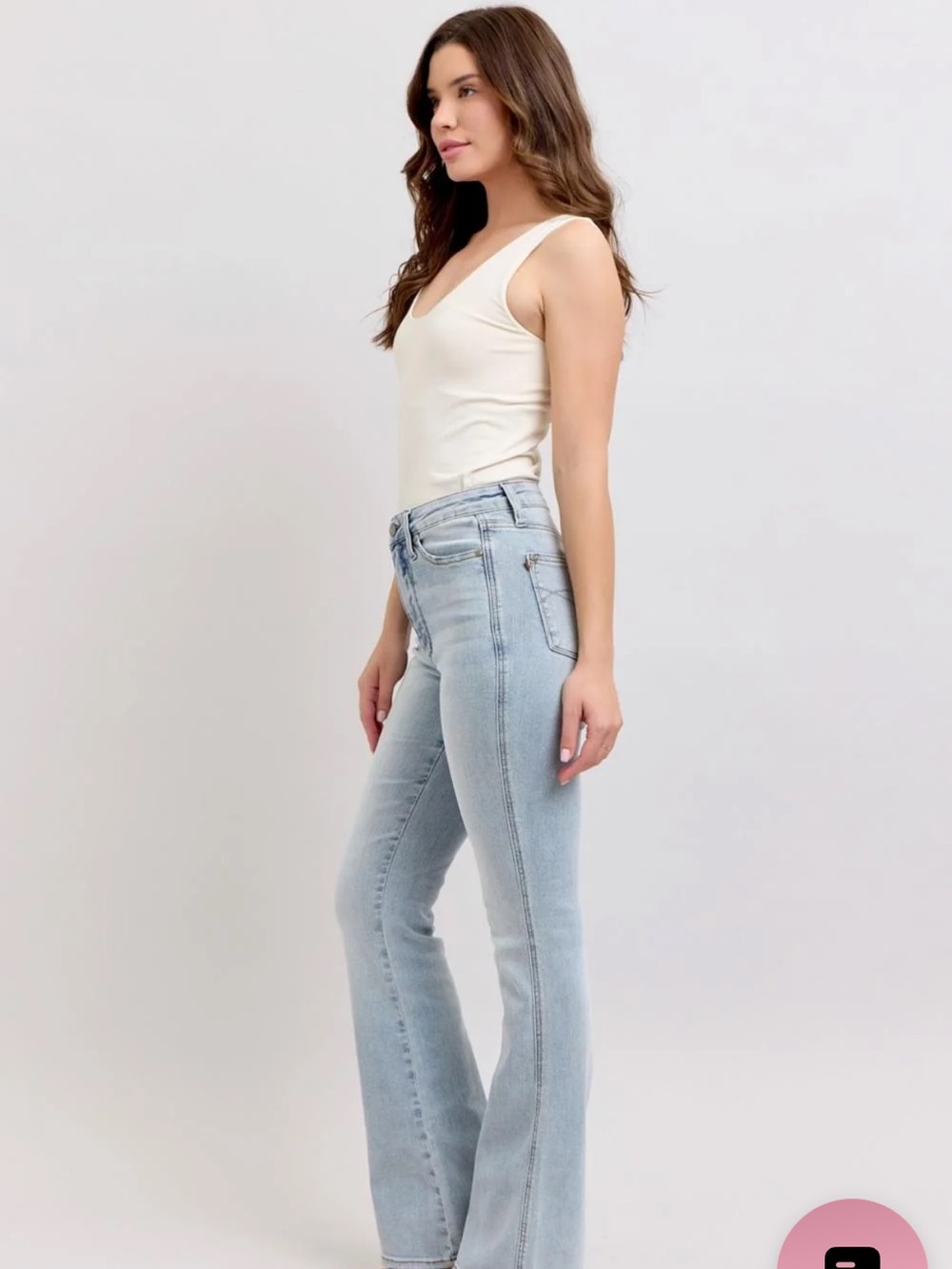 Judy Blue High Waist Tummy Control Jeans Light wash. Sz 5.